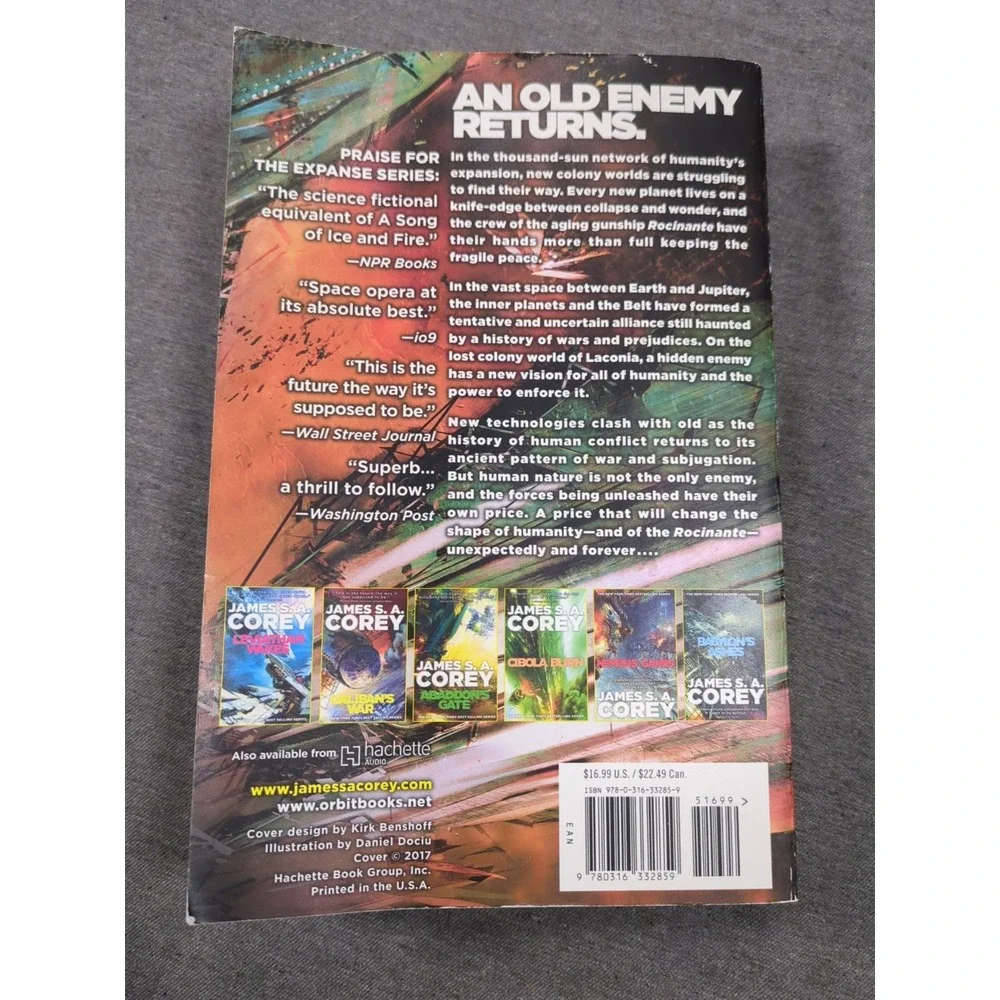 Persepolis Rising James‎ S. A. Corey First Edition 1st Print Trade PB Expanse 7